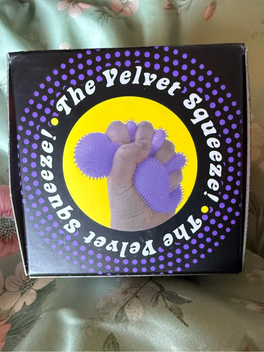 Nee Doh Fuzz Ball Velvet Squeeze - Purple